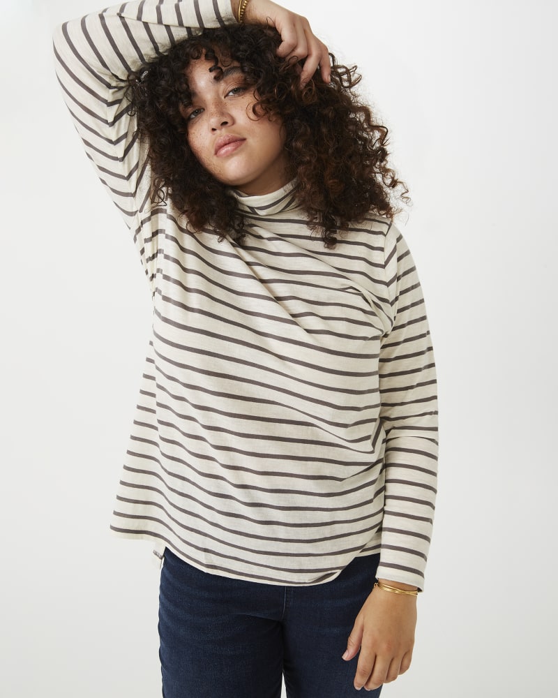 Front of plus size Whisper Cotton Turtleneck by Madewell | Dia&Co | dia_product_style_image_id:173781